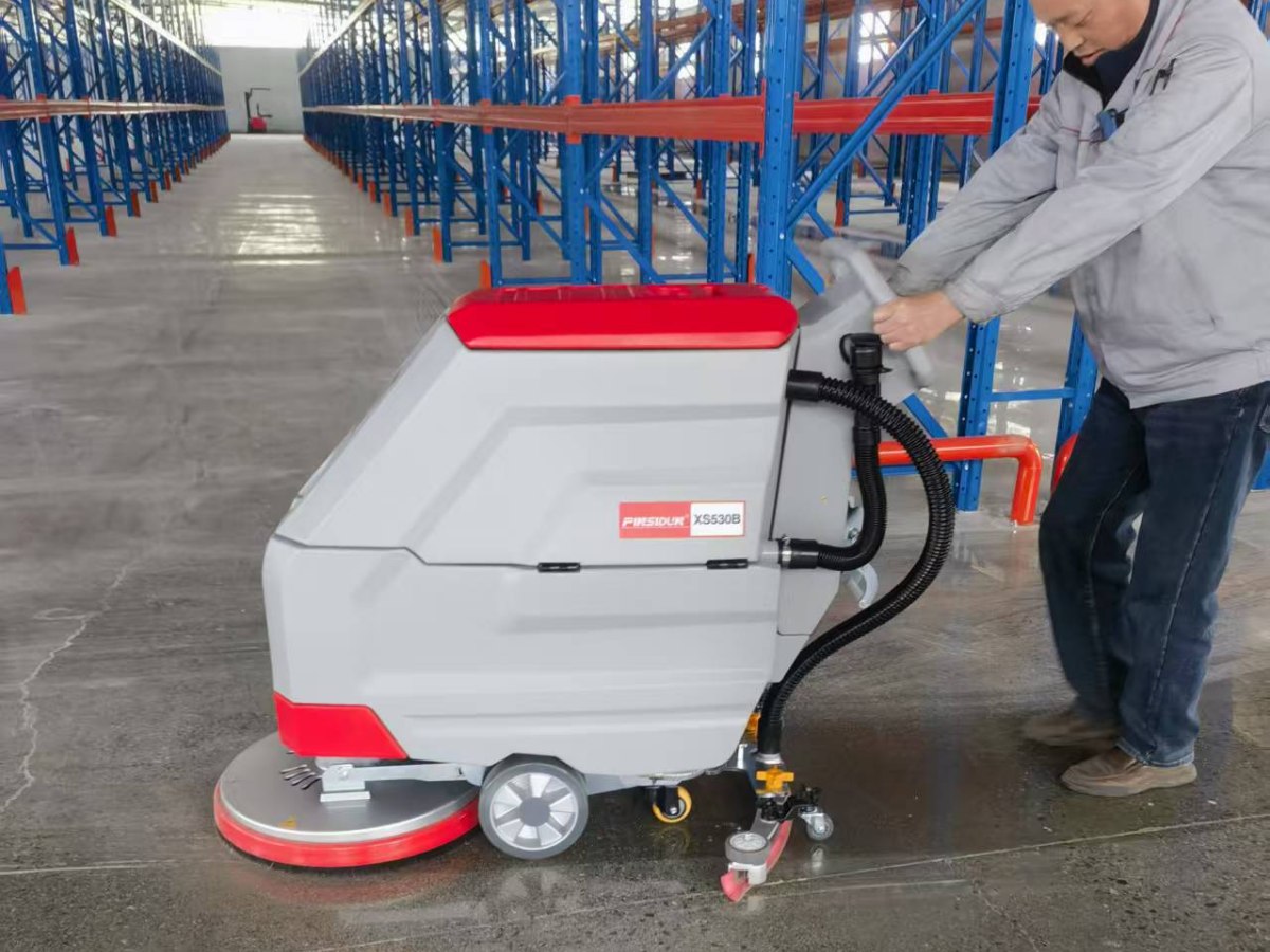 best hand-push floor scrubber for small areas
